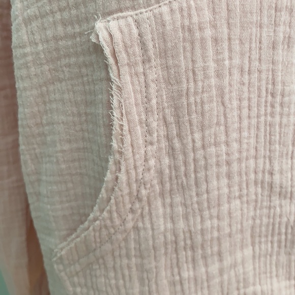 C & C California pale dusty pink hooded shirt Size Large. NWT - Picture 4 of 9